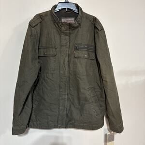 LEVI'S Mens Military Jacket Olive Green Size XXL NWT FLAWED